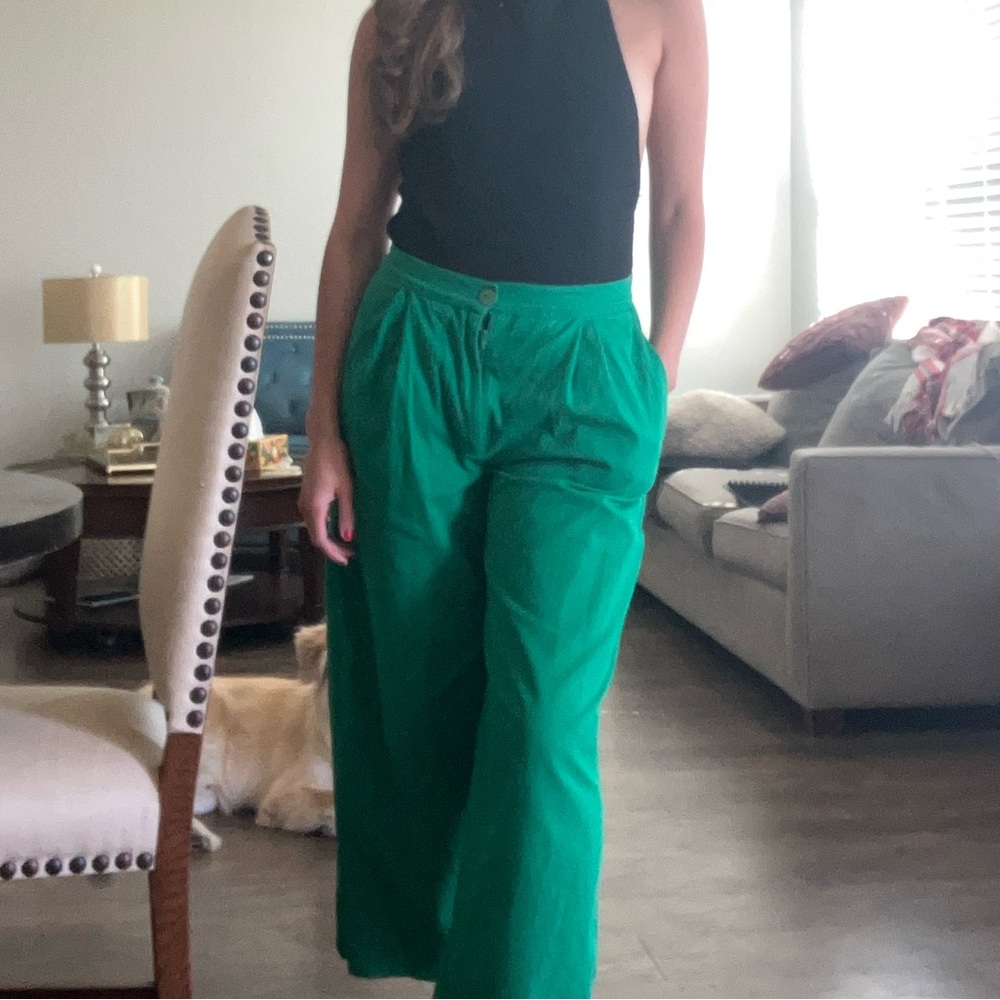 Green Wide Leg Pants Size Small